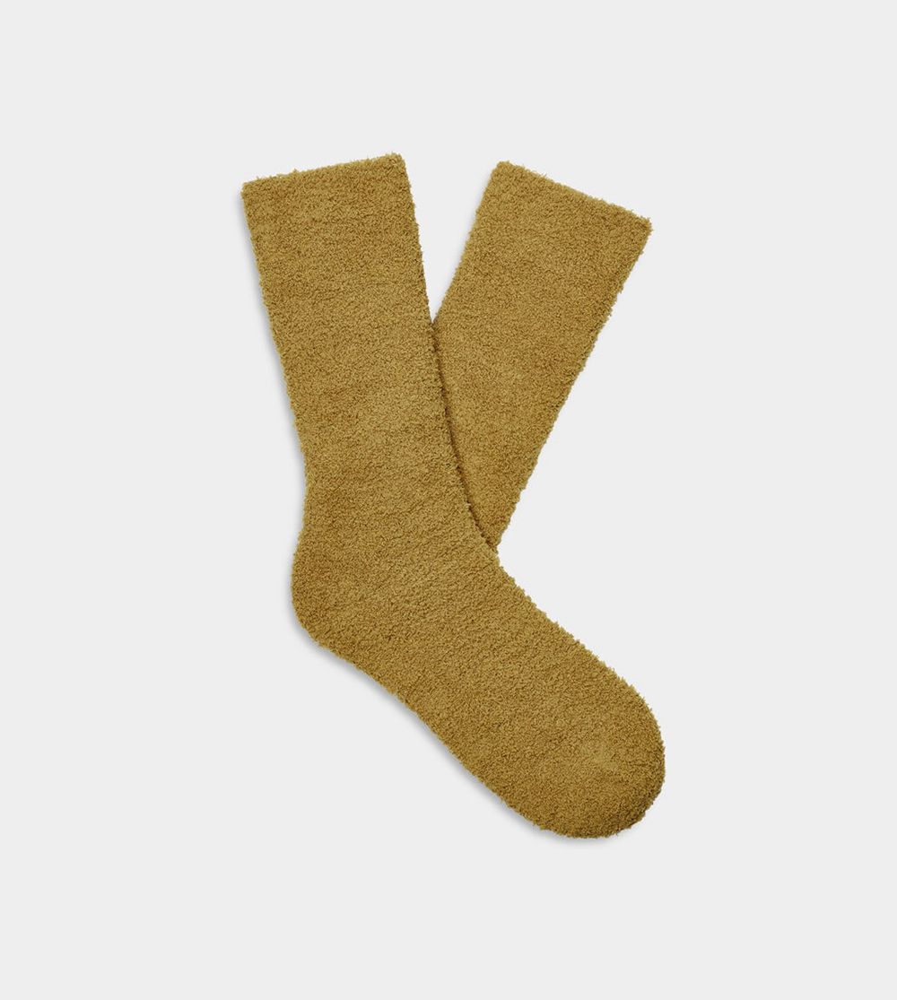 Ugg Fincher Ultra Cozy Crew - Mens Socks - Green - NZ (1853XMUNF)